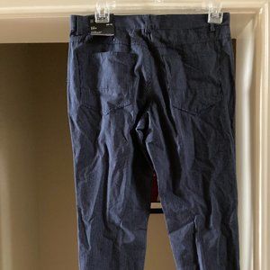 NWT INC Blue Striped Pants 32" Waist